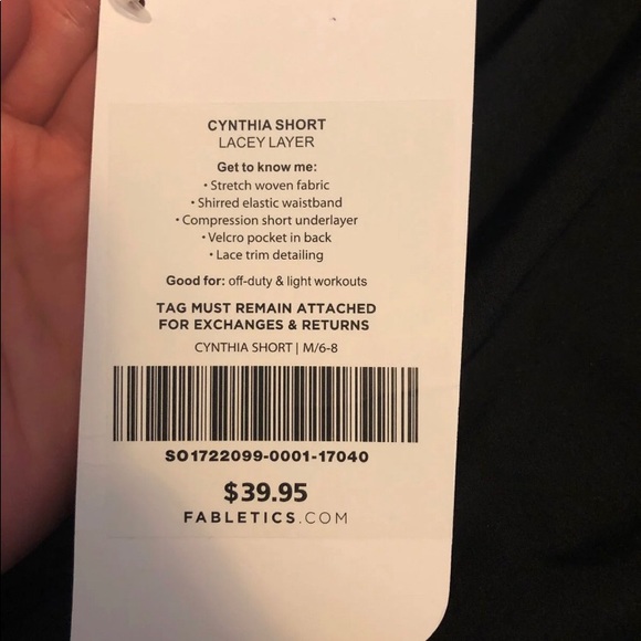 Fabletics Cynthia Lacey Layer Shorts - Picture 4 of 6